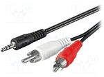 Кабел CABLE-458 Кабел Jack 3,5mm щепсел RCA щепсел x2 1,5m